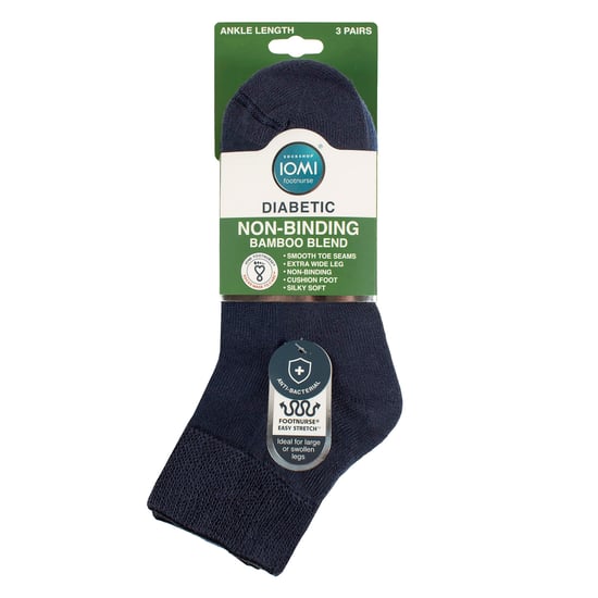 3 Pack Unisex Bamboo Diabetic Ankle Socks Soft Breathable Gentle Fit Everyday - Image 2