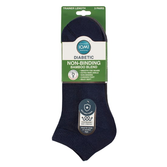 3-pack unisex bambu diabetiker träningsstrumpor mjuka andningsbara sköna passform varje dag - Image 2