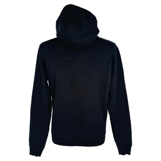 Saint Laurent 50s Signature Logo-Print Hoodie in Black Cotton - Image 3