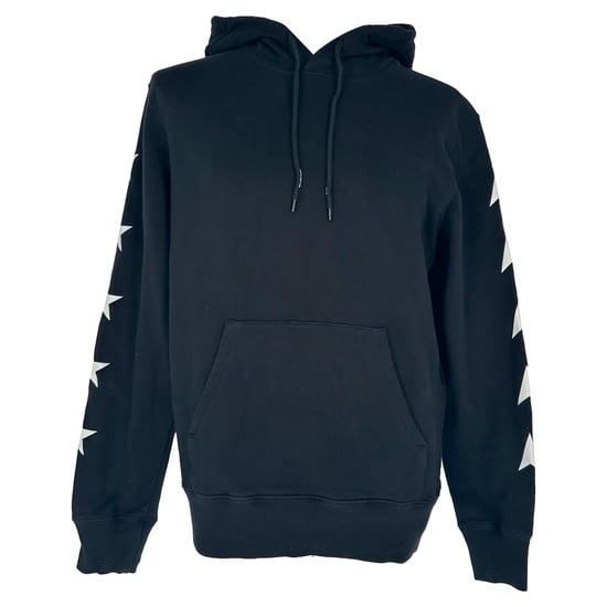 Golden Goose Alighiero Star Collection Hoodie in Black Cotton - Image 1