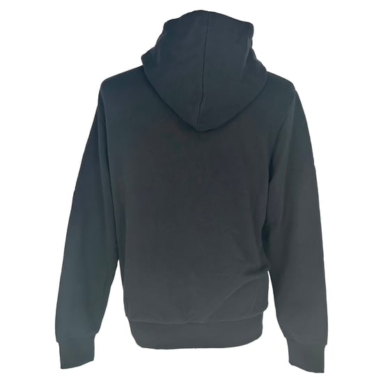 Balmain Logo-Print Hoodie in Black Cotton - Image 3