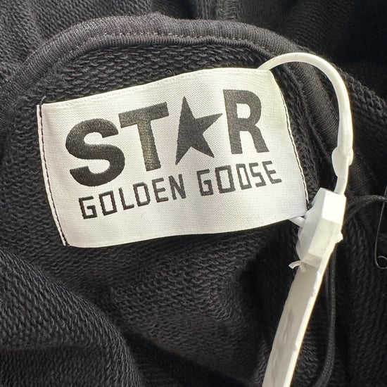 Golden Goose Alighiero Star Collection Hoodie in Black Cotton - Image 4
