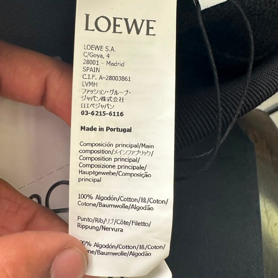 Loewe Anagram Crewneck Sweatshirt in Black Cotton - Image 5
