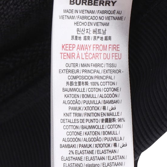 Burberry Aubree Logo Zipped Hoodie in Black Cotton - Image 6