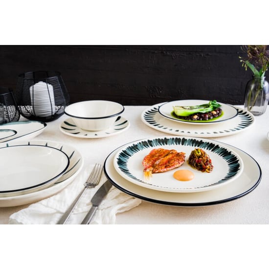 Bonna Dessertbord lavis black porselein 21 cm set van 6 - Image 4