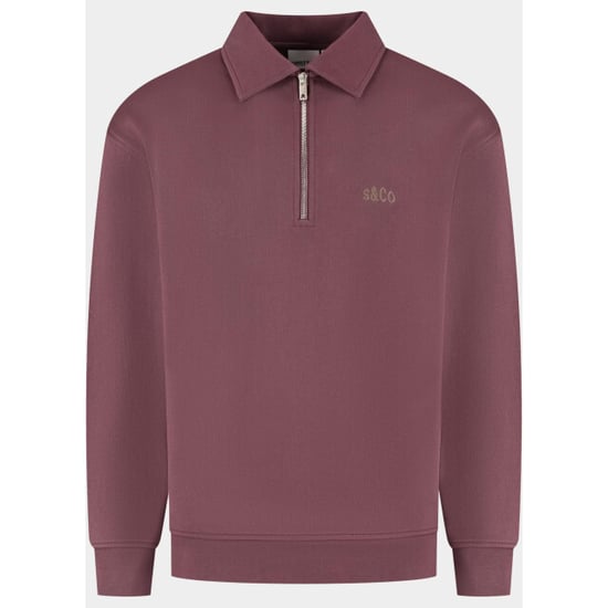 Bos Bright Blue Supply & co. half zip sweater heren aarav halfzip sweat sco26312aa07/6002 - Image 2