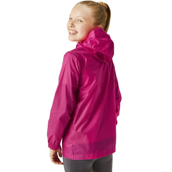 Regatta Kids Juniors Pack it III Waterproof Hooded Outdoor Walking Jacket Coat - Image 2