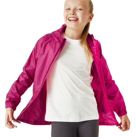 Regatta Kids Juniors Pack it III Waterproof Hooded Outdoor Walking Jacket Coat - Image 3