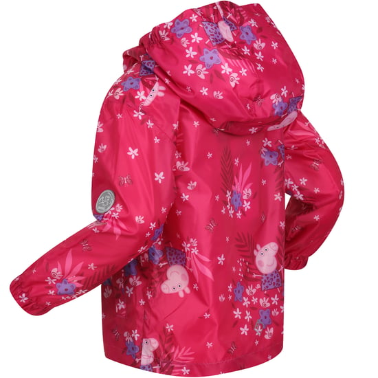Regatta Kids Peppa Pig Waterproof Pack-It Zip Up Jacket Coat - Image 2