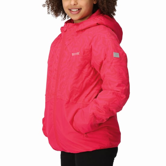 Regatta Kids Volcanics VII Reflective Waterproof Rain Jacket Coat - Image 3