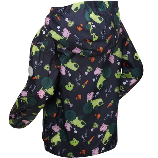 Regatta Kids Peppa Pig Waterproof Pack-It Zip Up Jacket Coat - Image 2
