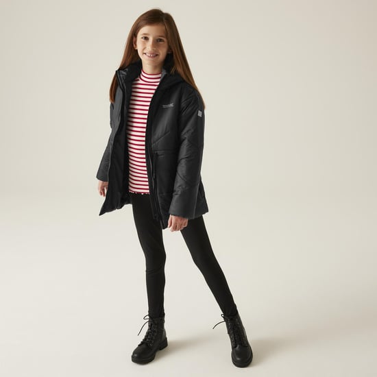 Regatta Kids Rurie Hooded Heavy Weight Padded Warm Winter Jacket Coat - Image 3