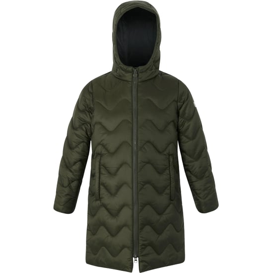 Regatta Kids Cambrie Hooded Longline Warm Winter Padded Quilted Jacket Coat - Image 5