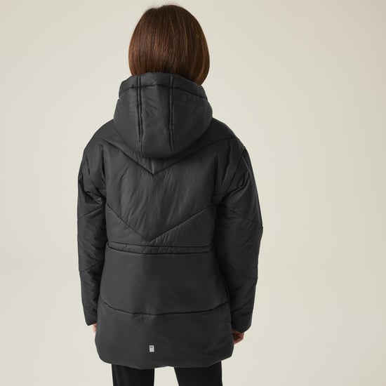 Regatta Kids Rurie Hooded Heavy Weight Padded Warm Winter Jacket Coat - Image 2