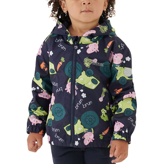 Regatta Unisex Kids Peppa Pig Muddy Puddle Outdoor Waterproof Hooded Jacket - Image 1