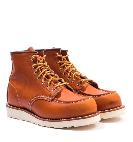Men's Red Wing 875 Classic Moc Toe Leather Boots in Brown - Image 2