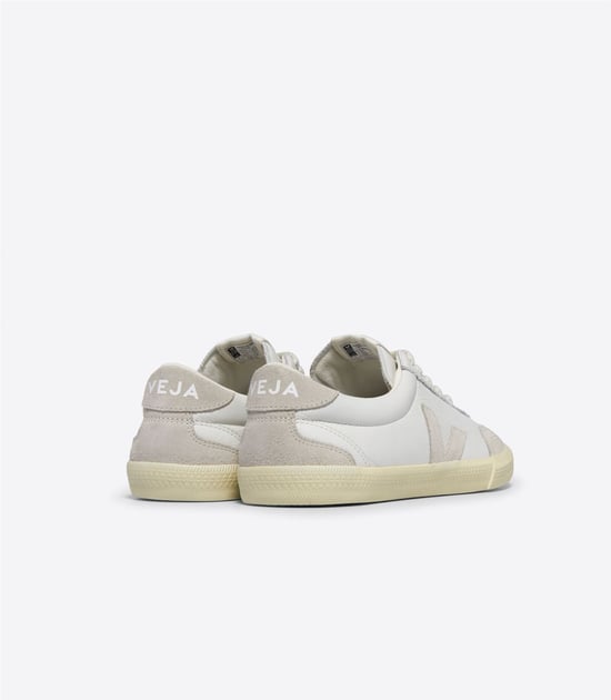 Veja Volley Leather Men's White Trainers - Image 3