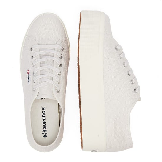 Superga Classic Flatforms 2790 Womens Grey Trainers - Image 6