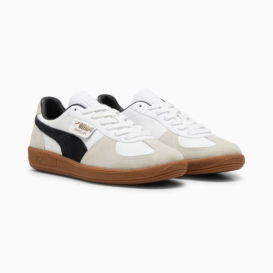 Puma Palermo Läder Vita/Svarta Sneakers - Image 1