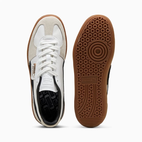 Puma Palermo Läder Vita/Svarta Sneakers - Image 4