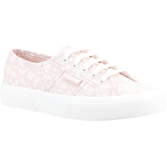 Superga 2750 Print 100% Cotton Women's Pink/White Trainers - Image 1