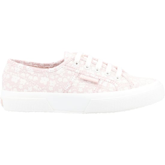 Superga 2750 Print 100% Cotton Women's Pink/White Trainers - Image 4