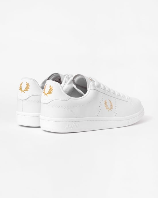 Fred Perry Cupsole Läder Herr Vita Sneakers - Image 3