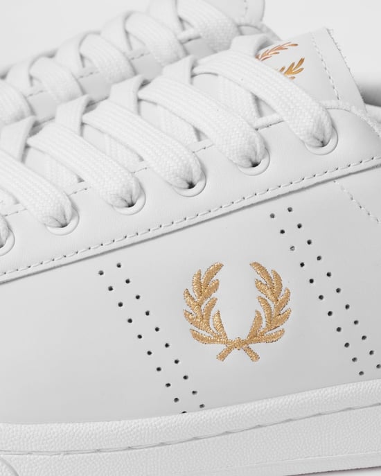 Fred Perry Cupsole Läder Herr Vita Sneakers - Image 5
