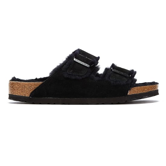 Birkenstock Arizona Shearling Black Sandals - Image 5
