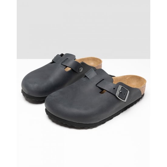 Men's Birkenstock Boston Leather Sandals in Black - Image 1