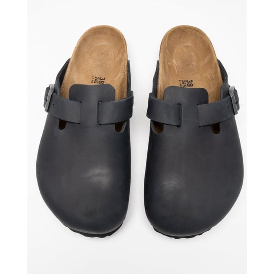 Men's Birkenstock Boston Leather Sandals in Black - Image 5