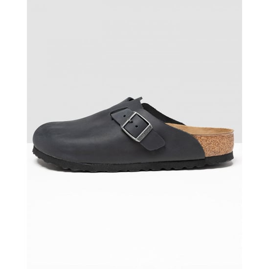 Men's Birkenstock Boston Leather Sandals in Black - Image 6