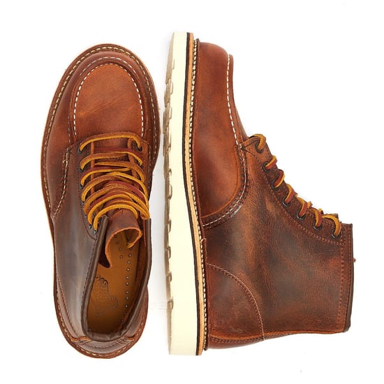 Men's Red Wing 1907 Classic Moc Toe Boots in Brown - Image 6