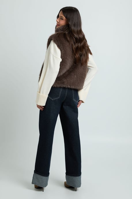 Faux Fur Gilet - Image 2