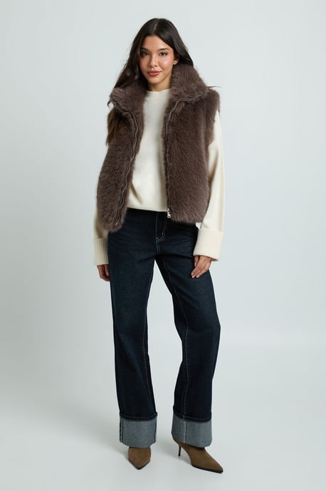 Faux Fur Gilet - Image 3