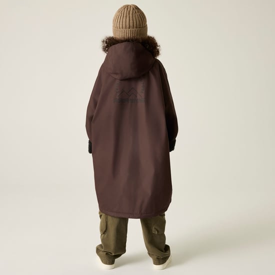 Regatta Kids Spirit Of Adventure Hooded Waterproof Warm Drying Changing Robe - Image 3