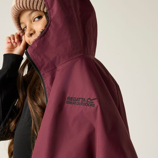 Regatta Kids Spirit Of Adventure Hooded Waterproof Warm Drying Changing Robe - Image 5