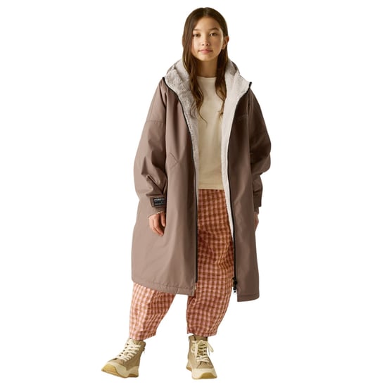 Regatta Kids Spirit Of Adventure Hooded Waterproof Warm Drying Changing Robe - Image 1