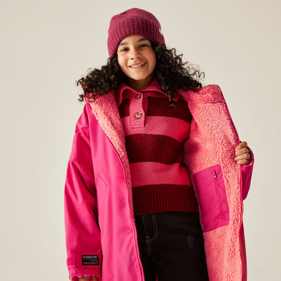 Regatta Kids Spirit Of Adventure Hooded Waterproof Warm Drying Changing Robe - Image 5