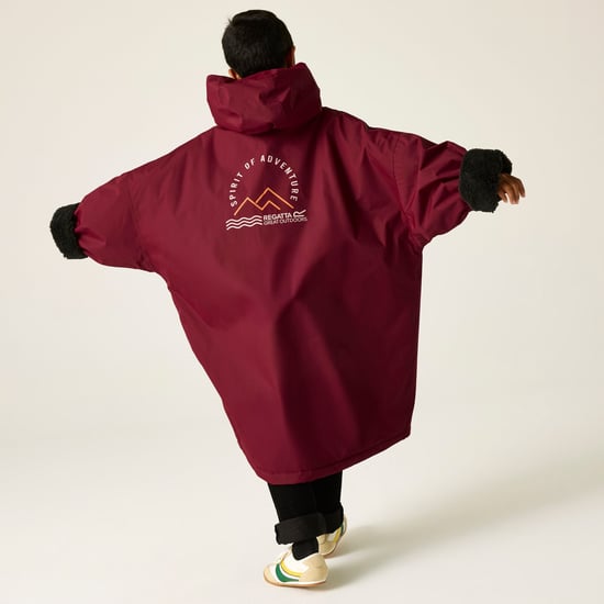 Regatta Kids Spirit Of Adventure Hooded Waterproof Warm Drying Changing Robe - Image 6