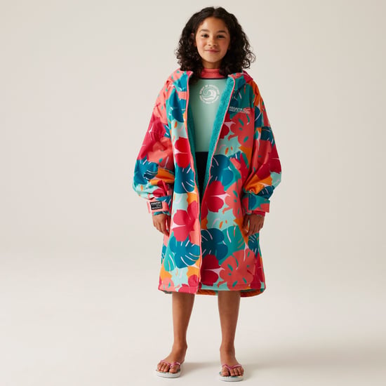 Regatta Kids Spirit Of Adventure Hooded Waterproof Warm Drying Changing Robe - Image 2