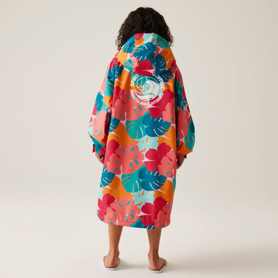 Regatta Kids Spirit Of Adventure Hooded Waterproof Warm Drying Changing Robe - Image 4