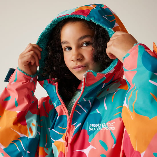 Regatta Kids Spirit Of Adventure Hooded Waterproof Warm Drying Changing Robe - Image 5