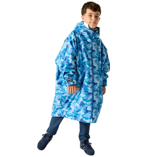 Regatta Kids Spirit Of Adventure Hooded Waterproof Warm Drying Changing Robe - Image 1