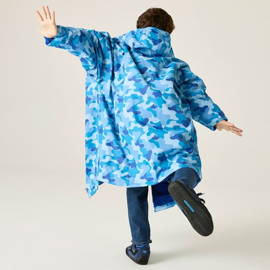 Regatta Kids Spirit Of Adventure Hooded Waterproof Warm Drying Changing Robe - Image 3