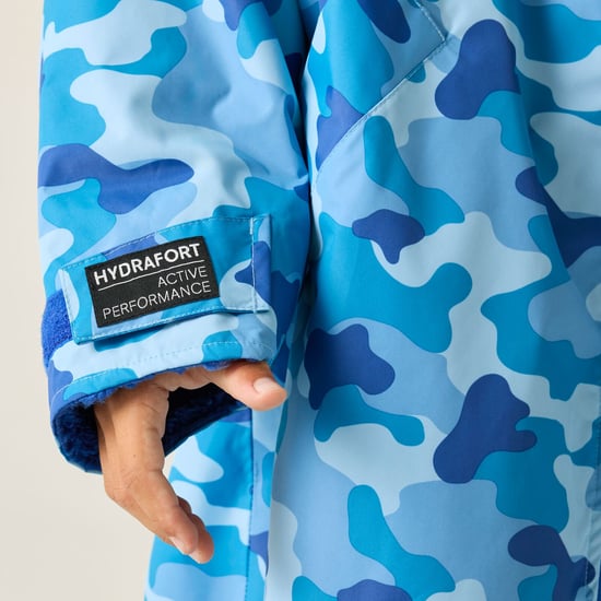 Regatta Kids Spirit Of Adventure Hooded Waterproof Warm Drying Changing Robe - Image 5