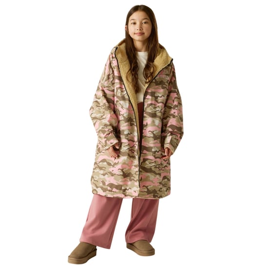 Regatta Kids Spirit Of Adventure Hooded Waterproof Warm Drying Changing Robe - Image 1