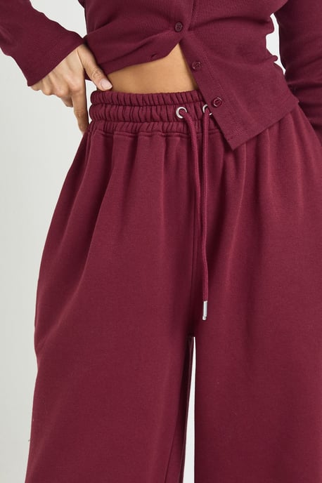 Petite Rib Button Through Long Sleeve Top Tracksuit - Image 4