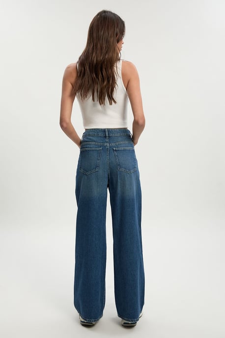 Basics High Waist Wide Leg Jean - Image 4