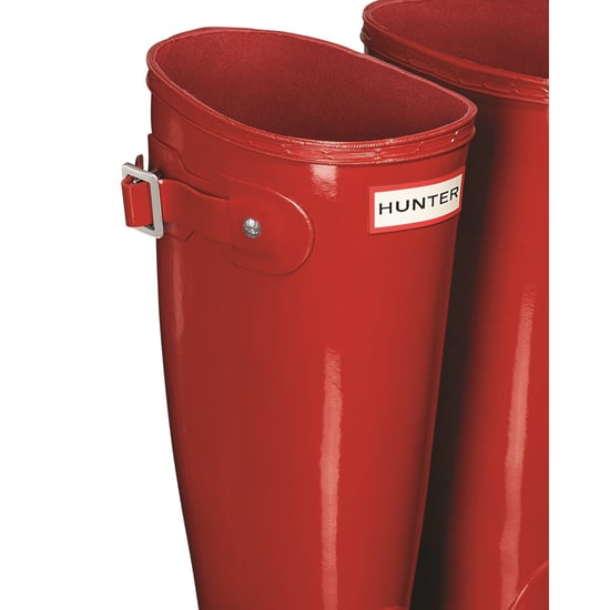Hunter Original Tall Gloss Rubberen Rode Militaire Damesregenlaarzen - Image 4